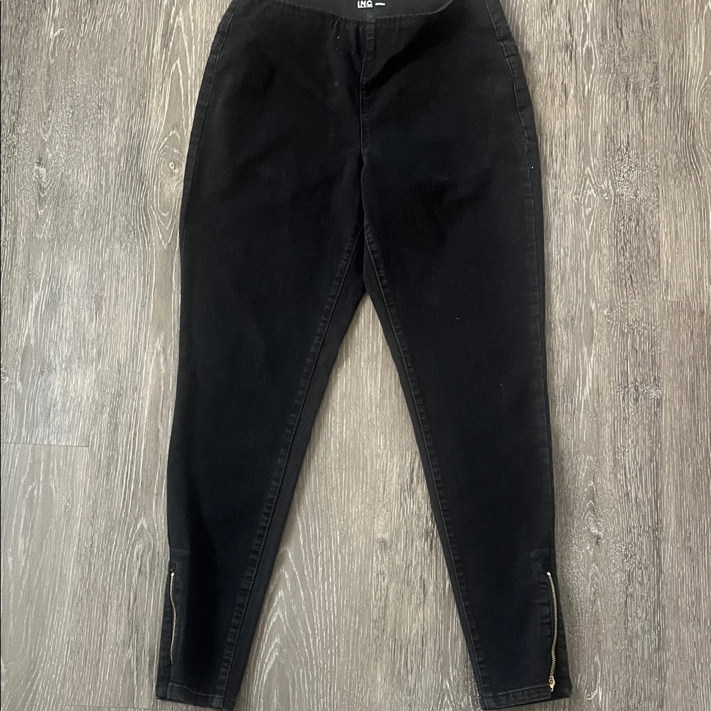 INC International Concepts Black Ankle Pants - Picture 2 of 5
